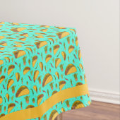 Blauw en Oranje Mexicaanse Tacos en Cactus Keuken Tafelkleed (Voorbeeld)
