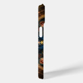 Blauw en Oranje modern Medallion Pattern Case-Mate iPhone Case (Achterkant / Rechts)