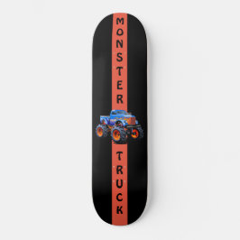 Blauw en Oranje Monster Truck 8 1/8" Skateboard