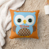 Blauw en Oranje Owl Keepomwille Cushion Baby Cusft Kussen (Deken)