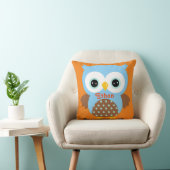 Blauw en Oranje Owl Keepomwille Cushion Baby Cusft Kussen (Stoel)