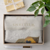  blauw en Oranje papier voor de botervlieg (Geschenk)