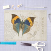  blauw en Oranje papier voor de botervlieg (Craft)