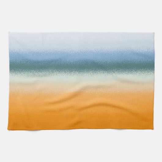 Blauw en Oranje Theedoek (Horizontaal)