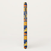 Blauw en Oranje zeeslakpatroon Case-Mate iPhone Case (Achterkant/links)