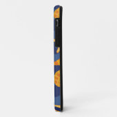 Blauw en Oranje zeeslakpatroon Case-Mate iPhone Case (Achterkant/links)