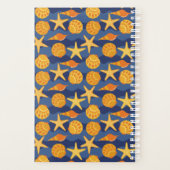 Blauw en Oranje zeeslakpatroon Planner (Achterkant)