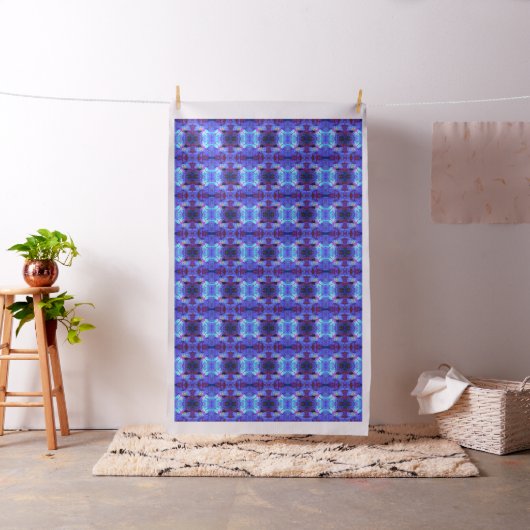 Blauw en paars abstract ontwerp stof (Voorbeeld)