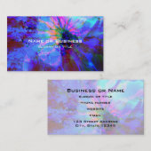 Blauw en Paars abstract ontwerp Visitekaartje (Voorkant / Achterkant)