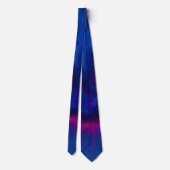 Blauw en Paars Abstract Stropdas (Achterkant)