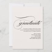 Blauw en Paars Acyrlic achtergrond Afstuderen Aankondiging (Achterkant)