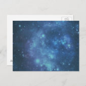 Blauw en Paars Afbeelding Briefkaart (Voorkant / Achterkant)