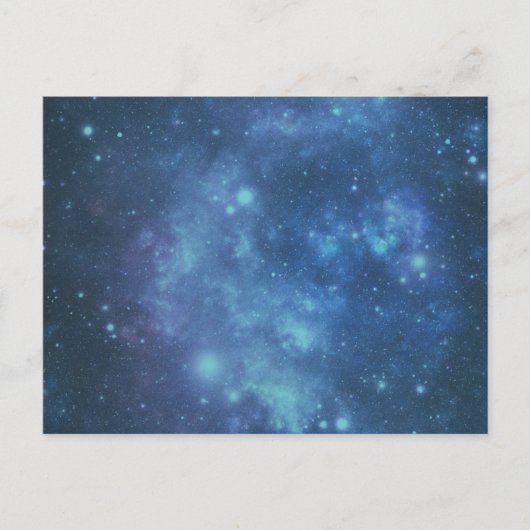 Blauw en Paars Afbeelding Briefkaart (Voorkant)