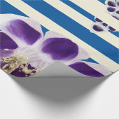Blauw en Paars, elegant inpakpapier (Hoek)