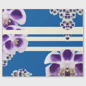 Blauw en Paars, elegant inpakpapier (Vlak)