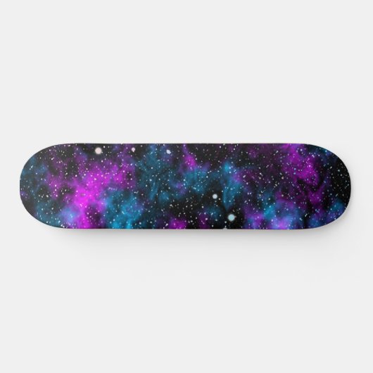 Blauw en Paars Galaxy Cosmic Persoonlijk Skateboard (Horizontaal)