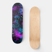 Blauw en Paars Galaxy Cosmic Persoonlijk Skateboard (Voorkant)