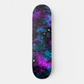 Blauw en Paars Galaxy Cosmic Persoonlijk Skateboard (Voorkant)
