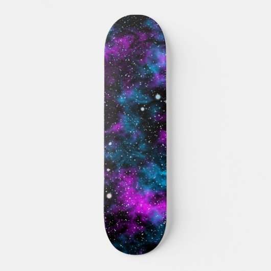 Blauw en Paars Galaxy Cosmic Persoonlijk Skateboard (Voorkant)