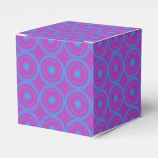 Blauw en paars geometrisch print feestcadeautje do bedankdoosjes