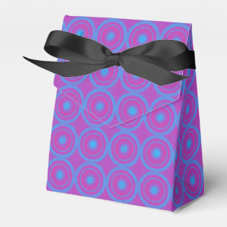 Blauw en paars geometrisch print feestcadeautjesdo bedankdoosjes