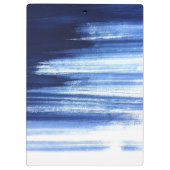 blauw en paars gestippeld streeppatroon klembord (Achterkant)