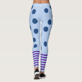 Blauw en Paars geweer Leggings (Achterkant)
