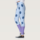 Blauw en Paars geweer Leggings (Links)