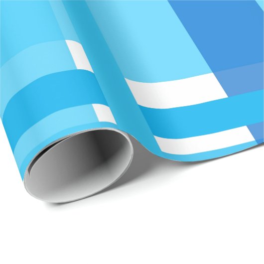 Blauw en Paars Gingham Pset Cadeaupapier (Rol Hoek)