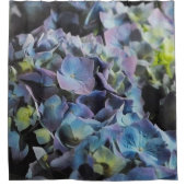 Blauw en Paars Hydrangea Group Shower Curtain Douchegordijn (Voorkant)