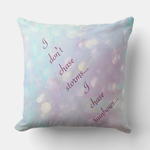 Blauw en paars inspirerend ontwerp buitenkussen