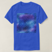 Blauw en Paars Iridescent Silver Mermaid Dragon S T-shirt (Design voorkant)