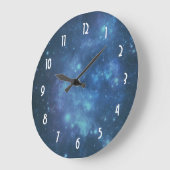 Blauw en Paars kosmisch Afbeelding Grote Klok (Hoek)