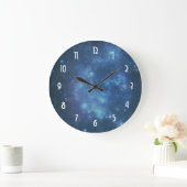 Blauw en Paars kosmisch Afbeelding Grote Klok (Huis)