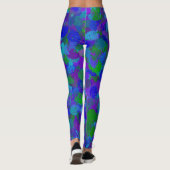 Blauw en Paars Leggings (Achterkant)