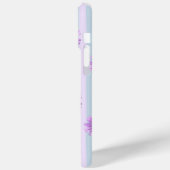 Blauw en paars madeliefjespatroon Case-Mate iPhone case (Achterkant / Links)