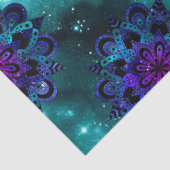 Blauw en Paars Mandalas over de ontkoppeling van h Tissuepapier (Detail)