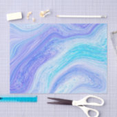 Blauw en Paars Marmer Tissuepapier (Craft)