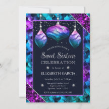 Blauw en Paars Ombre Zeemeermin Ornamenten Sweet 1