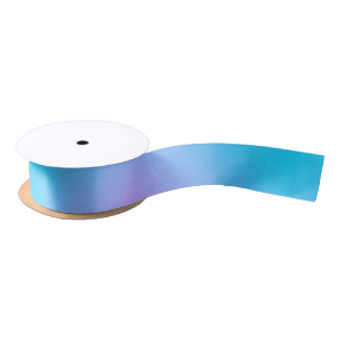 Blauw en Paars Satijnen Lint