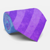 Blauw en Paars stripe patroon Stropdas (Opgerold)