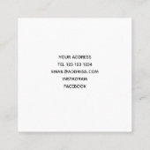 Blauw en paars visitekaartje van het kleurenpatroo (Achterkant)