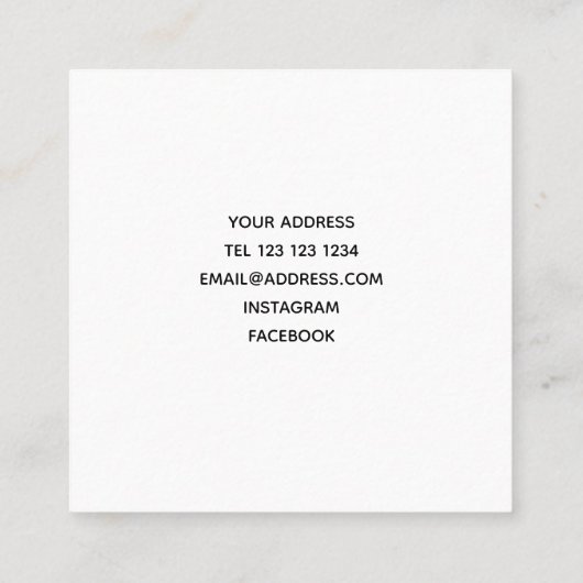 Blauw en paars visitekaartje van het kleurenpatroo (Achterkant)