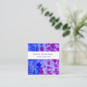 Blauw en paars visitekaartje van het kleurenpatroo (Staand voorkant)
