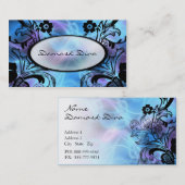 Blauw en Paars Vlaams Visitekaartje (Voorkant / Achterkant)