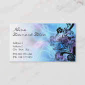 Blauw en Paars Vlaams Visitekaartje (Achterkant)