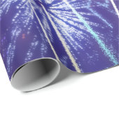 blauw en paars vuurwerk cadeaupapier (Rol Hoek)