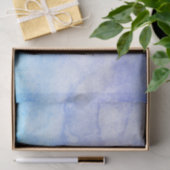 Blauw en Paars Waterverf Tissuepapier (Geschenk)