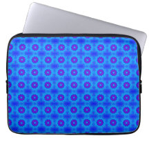 Blauw en paarse afrikaanse printpatroon