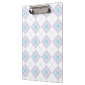 Blauw en Paarse Argyle Klembord (Links)